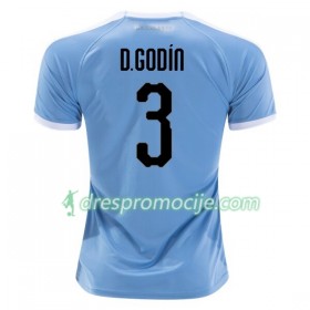 Urugvaj Dres Diego Godin 3 Domaći 2019 Copa América Kratkih Rukava